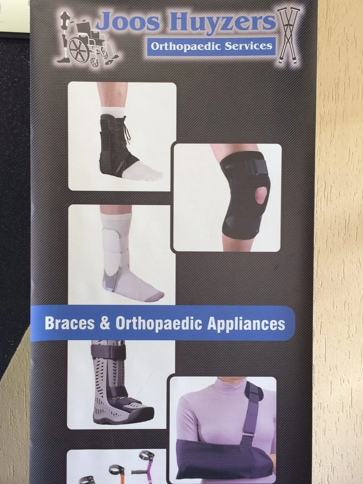 Joos Huyzers braces and orthopaedic appliances display